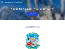 Tablet Screenshot of pensacolaskiclub.com